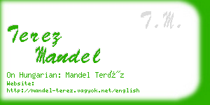 terez mandel business card